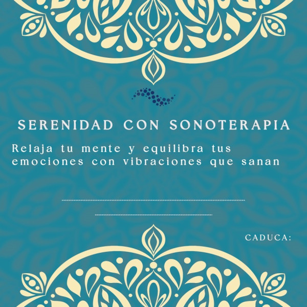Tratamiento: Serenidad con sonoterapia